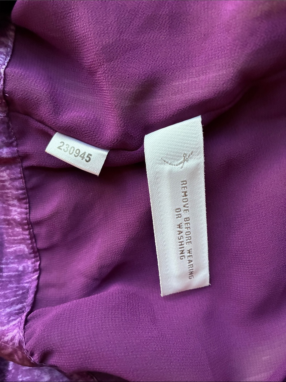 100% SILK- Ann Taylor Striped Camisole In Purple, Green & Neutrals - Picture 3 of 15